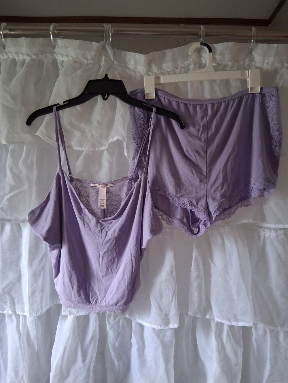 Victoria's Secret Lilac Lace-Trim Camisole Set